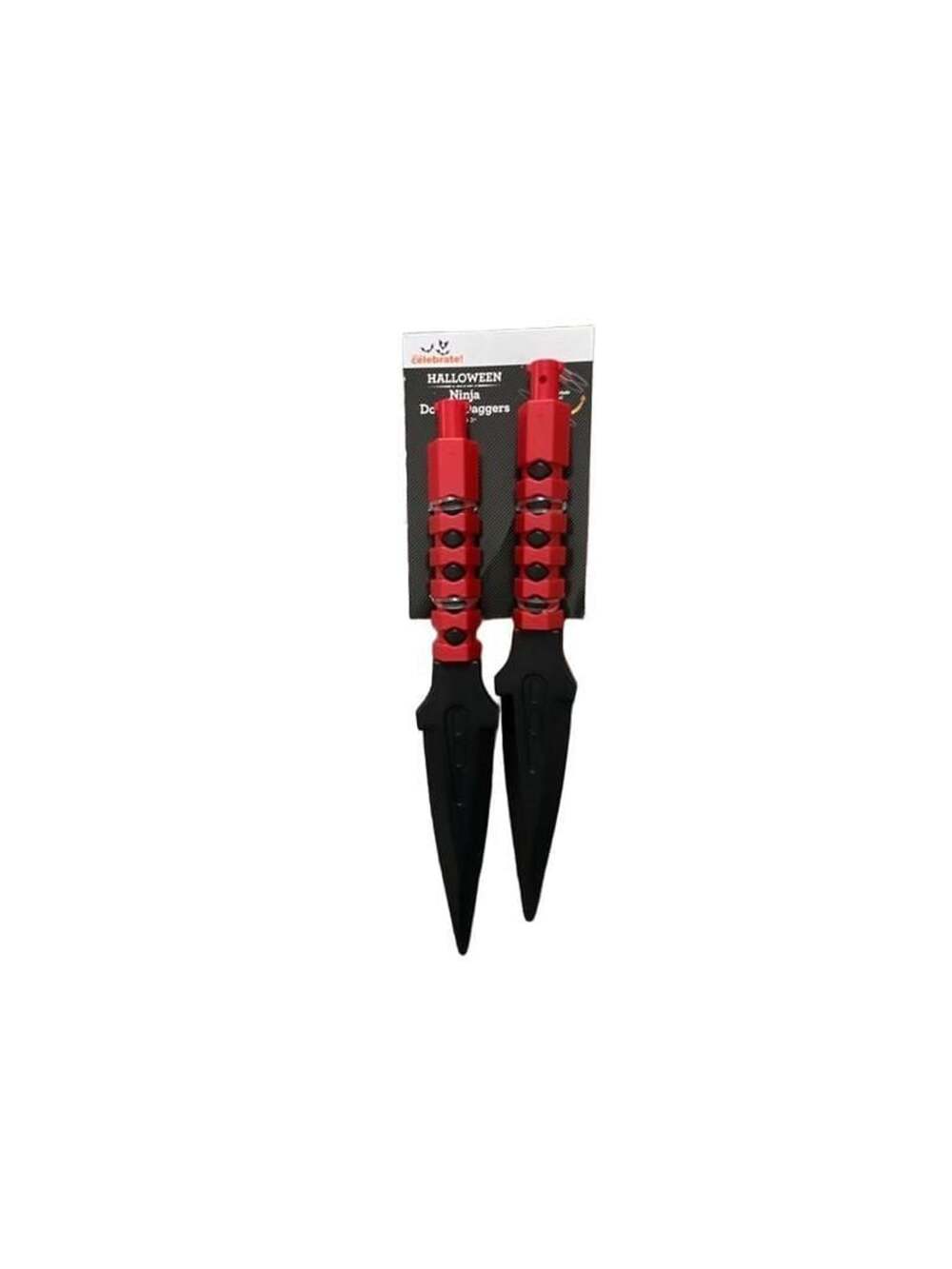 Celebrate! Halloween Ninja Daggers Red and Black Plastic Toy
